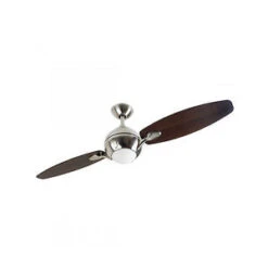 Fantasia Propeller 44inch. Ceiling Fan With Dark Oak Blade & Light - Brushed Nickel - 114550