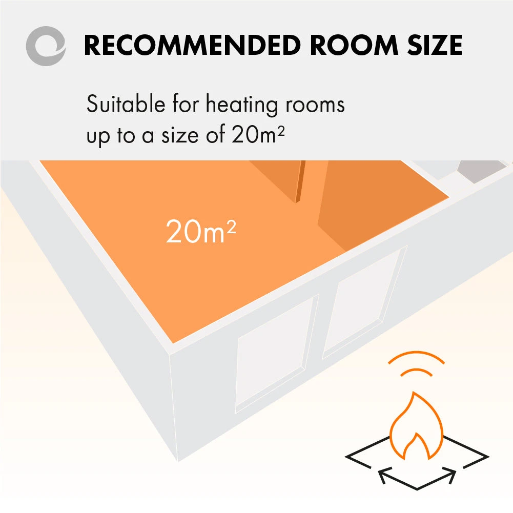 Devola Dorking 2kW Electric Fireplace Suite – DVWF202GW - Image 6