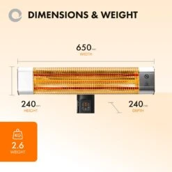 Devola Platinum 1.8kW Wall Mounted Patio Heater With Remote Control - DVPH18PWMSL -Ventilation Equipment Store 0 252F6 252F2 252Fa 252F062afa0fe080cab830534b13befac950065b9e57 DVPH18PWMSL 3 3da87d79 6afb 476d a22f 318ce1394d52