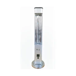 Devola Platinum 1.2kW Floor Standing Patio Heater With Remote Control IP65 Silver - DVPH12PFSSL