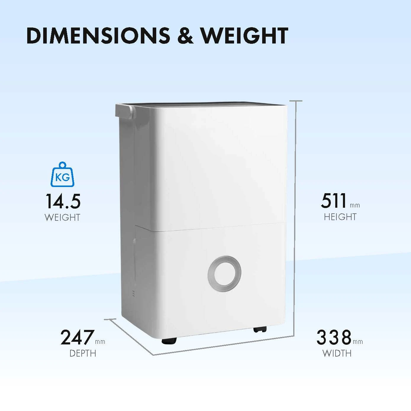 Devola 20L Compressor WiFi Dehumidifier With HEPA Filter - DV20QHWF 4 Devola 20L Compressor WiFi Dehumidifier With HEPA Filter - DV20QHWF - Image 4