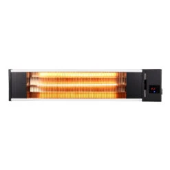 Devola Master 2kW Wall Mounted Patio Heater With Remote Control IP34 (Black) - DVXSPH20WMB - Return Unit