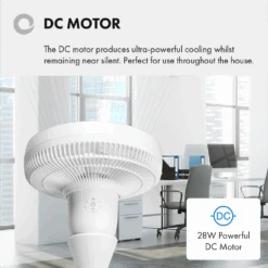 Devola Ultra Quiet 28W 12 Speed 12-inch DC Pedestal Fan - White - DV12PDQM -Ventilation Equipment Store 1 252F5 252F2 252F3 252F152383f10fe0115ad554f6121f4205bd1da05230 04 DC Motor 267f96ee 26e3 4cc4 b6c2 759aba7e0dd7