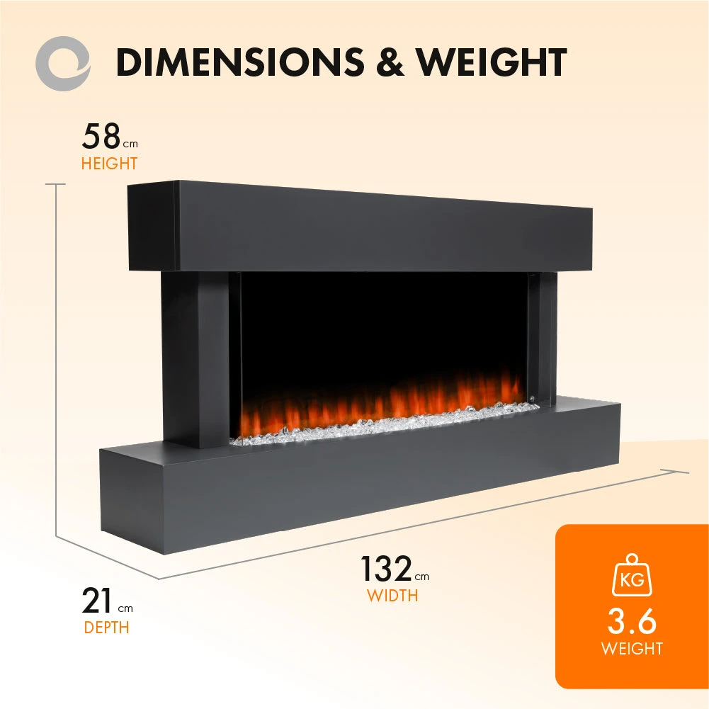 Devola Ewell 2kW Electric Fireplace Suite – DVWF203G - Return Unit 3 Devola Ewell 2kW Electric Fireplace Suite – DVWF203G - Return Unit - Image 3