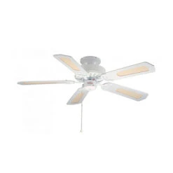 Fantasia EuroFans Belaire 42inch. Ceiling Fan With Matt White And Cane/ Matt White Blade - White - 110095