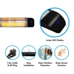 Devola 2kW Wi-Fi Patio Radiant Heater - DVPH2000B -Ventilation Equipment Store 1 252Fc 252Fc 252Ff 252F1ccf8bc095a9a087d7b356ad8612d364dfdabc30 Image 5 b V2