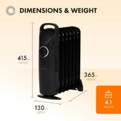 Devola 600W Mini Oil Filled Radiator (7 Fin) Black - DVMOR7F06B -Ventilation Equipment Store 2 252F1 252F1 252Ff 252F211fa6b3d227e6f6911fb95418708158b96eba4f DVMOR7F06B Page 3