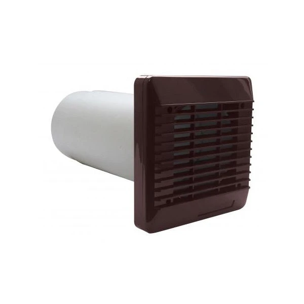 Vent-Axia 100mm Brown Wall Fitting Kit - 254100 1 Vent-Axia 100mm Brown Wall Fitting Kit - 254100
