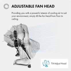 Devola High Power 80W 3 Speed 20-inch DC Floor Fan - Chrome - DV20FFC - Return Unit -Ventilation Equipment Store 2 252Ff 252Fb 252F6 252F2fb69bc8f7d93f462dfa18313862b2d335ab7dea 04 Adjustable Fan Head afb5f930 bf0e 43cb 97bf cabef57731df