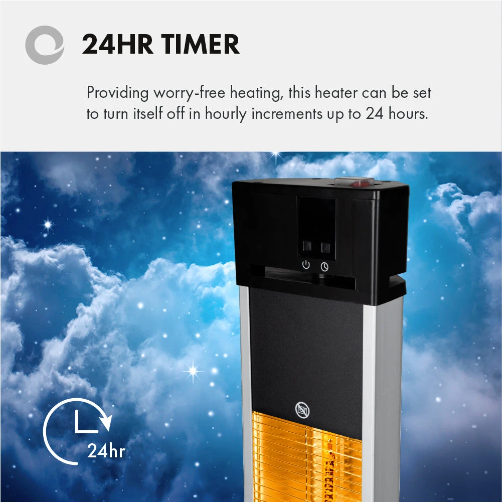 Devola Master 2kW Freestanding Patio Heater With Remote Control -DVXSPH20FSB 9 Devola Master 2kW Freestanding Patio Heater With Remote Control -DVXSPH20FSB - Image 9