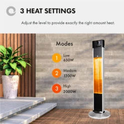 Devola Master 2kW Freestanding Patio Heater With Remote Control -DVXSPH20FSB 13 Devola Master 2kW Freestanding Patio Heater With Remote Control -DVXSPH20FSB -Ventilation Equipment Store 3 252F6 252F5 252F4 252F365481b3f582761b5bc95eb2117d60821588c888 05 3 Heat Settings