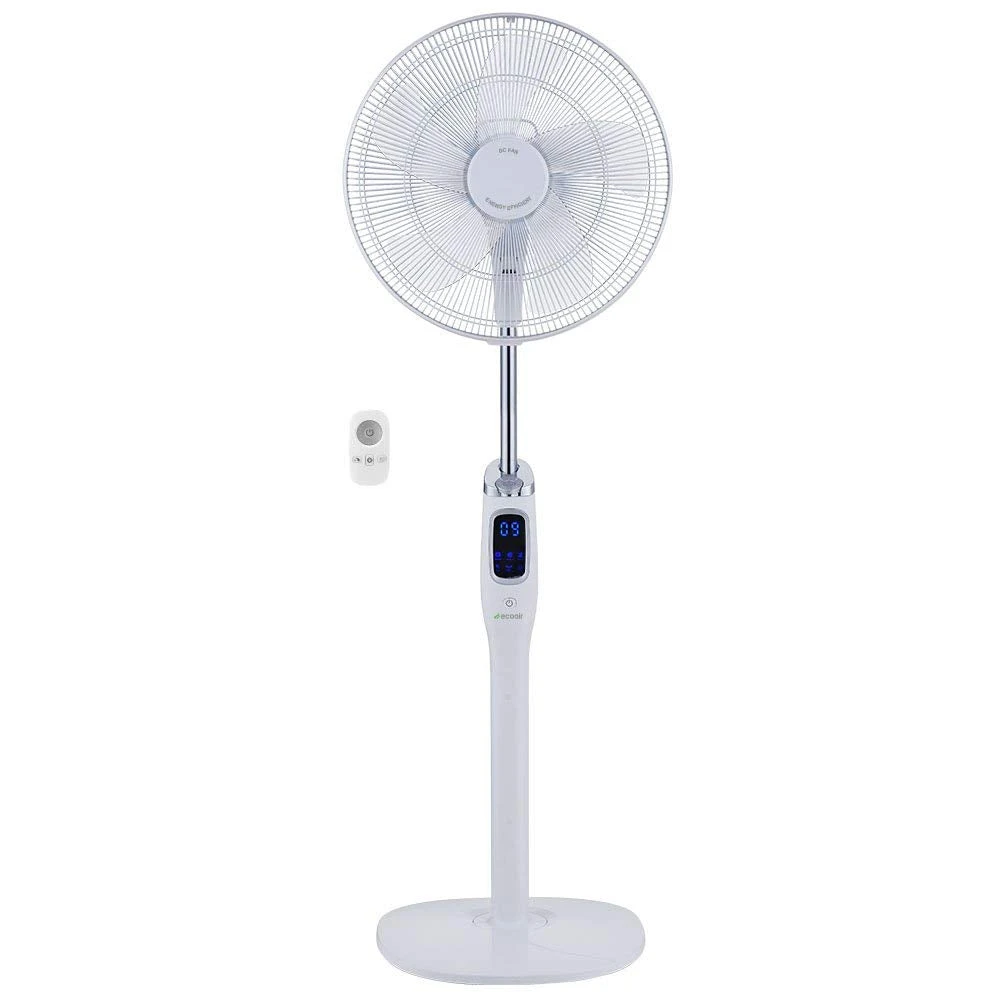 Ecoair Low Energy 26W 35 Speed 16-inch DC Pedestal Fan - White - ZEPHYR 1 Ecoair Low Energy 26W 35 Speed 16-inch DC Pedestal Fan - White - ZEPHYR