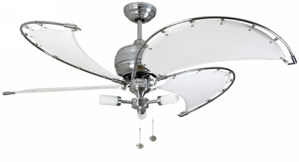 Fantasia Spinnaker Combi 40inch. Ceiling Fan W/Pull Cord With Light - Stainless Steel - 114819 1 Fantasia Spinnaker Combi 40inch. Ceiling Fan W/Pull Cord With Light - Stainless Steel - 114819