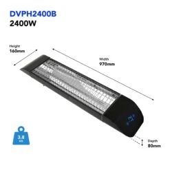 Devola 2.4kW Wi-Fi Patio Radiant Heater - DVPH2400B -Ventilation Equipment Store 4 252F1 252F1 252F4 252F4114f8b724fe951a4a6b14d2f46c06a581decd9b Image 4