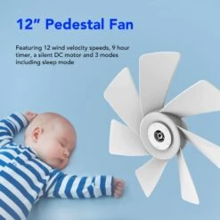 Devola Low Noise 30W 12 Speed 12-inch DC Pedestal Fan - White - DV12DCPFAN - Return Unit -Ventilation Equipment Store 4 252F2 252F5 252Fc 252F425c0c8266969b68a781a3580eea3d3047769a90 Blades 9a4c9c3e 545d 4994 b28d 7d7a44d04b66