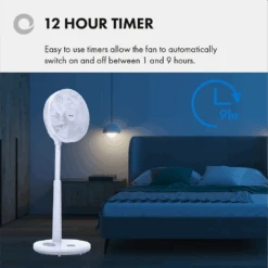 Devola Low Noise 30W 12 Speed 12-inch DC WiFi Pedestal Fan - White - DV12DCPFANWF -Ventilation Equipment Store 4 252F3 252F4 252F3 252F434396e8d5fc32209bed2bf5ed98dc1808554b24 07 12 hour Timer