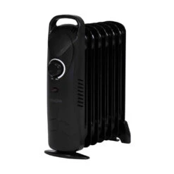 Devola 600W Mini Oil Filled Radiator (7 Fin) Black - DVMOR7F06B