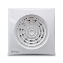 Envirovent Silent 100mm 4" Low Voltage Ultra Quiet WC & Bathroom Extractor Fan - SIL100S12V