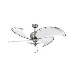 Fantasia Spinnaker Combi 52inch. Ceiling Fan With Canvas Blade & Spata Light - Stainless Steel - 114802