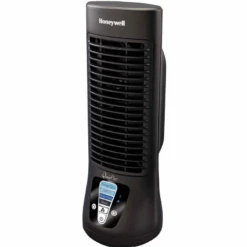 Honeywell QuietSet 8W 4 Speed 13-Inch Slim Mini Tower Fan Black - HTF210BE