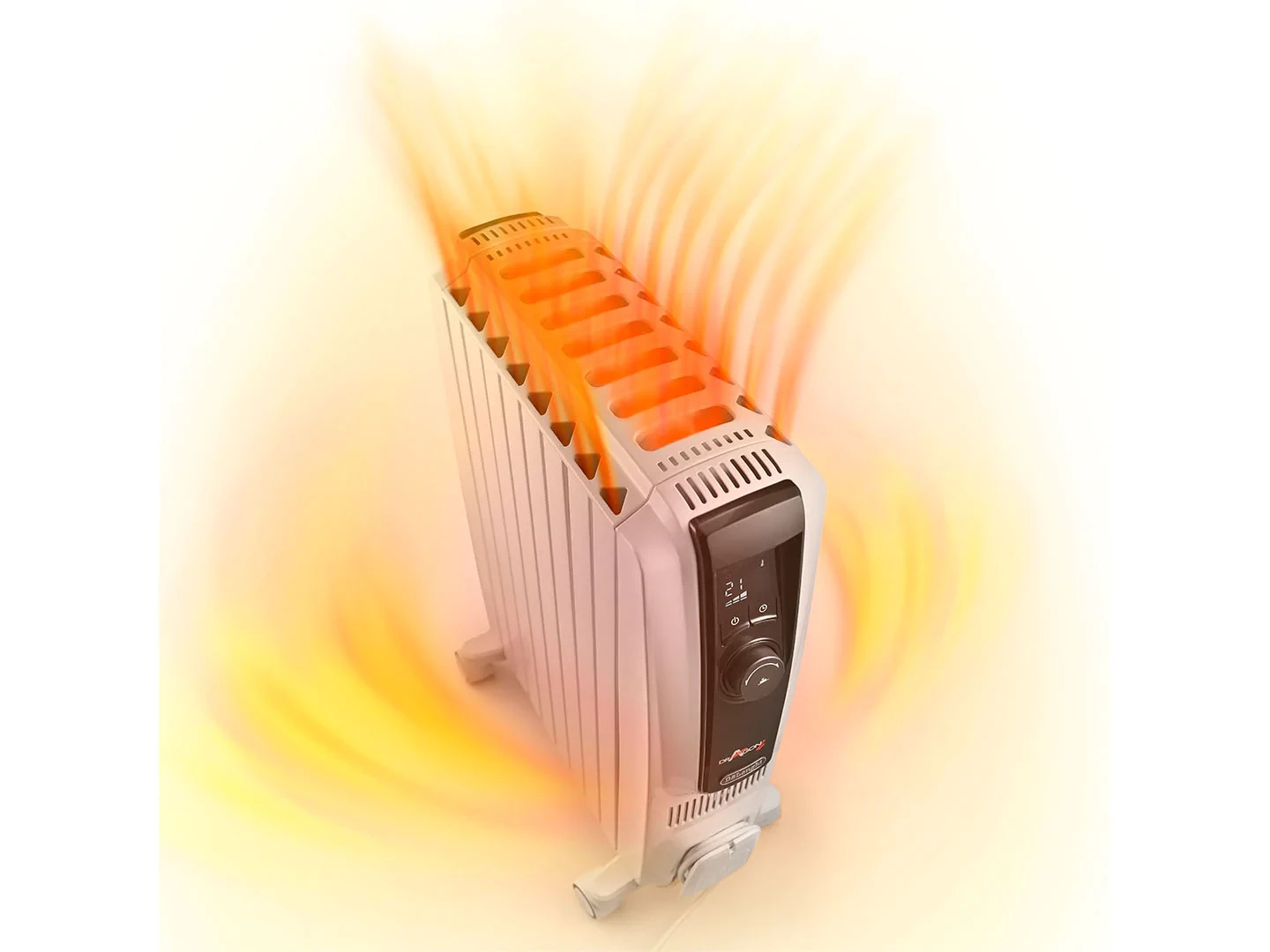 Delonghi Dragon 2.5kW Oil Filled Radiator White - TRDX41025E 5 Delonghi Dragon 2.5kW Oil Filled Radiator White - TRDX41025E - Image 5