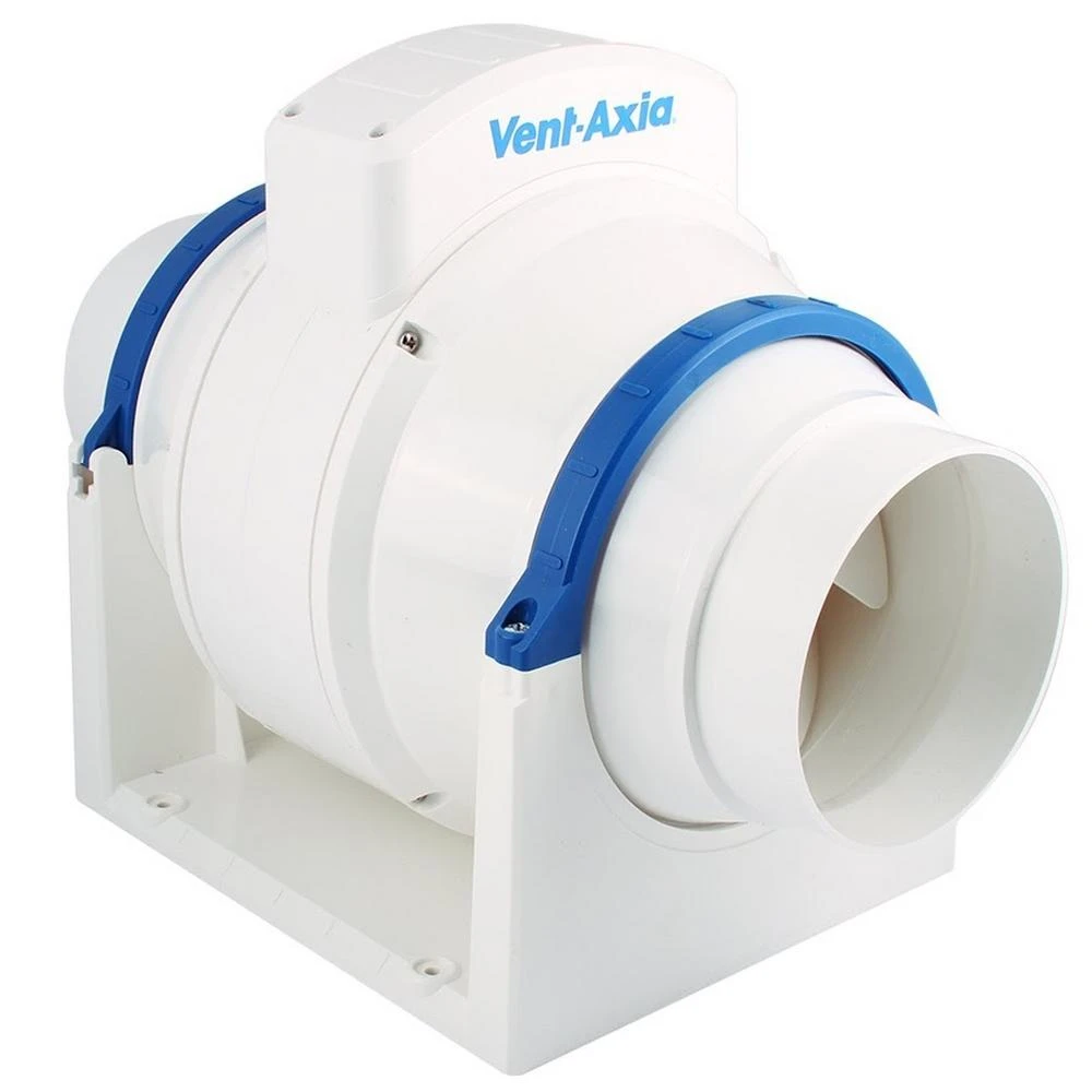 Vent-Axia ACM100T 4"/100mm Inline Mixed Flow Fan With Timer White - 17104020 1 Vent-Axia ACM100T 4"/100mm Inline Mixed Flow Fan With Timer White - 17104020