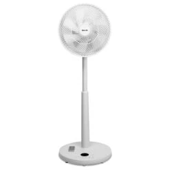 Devola Low Noise 30W 12 Speed 12-inch DC Pedestal Fan - White - DV12DCPFAN - Return Unit