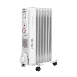 Devola 2000W Oil Filled Radiator (7 Fin) White - DVSOR7F20W