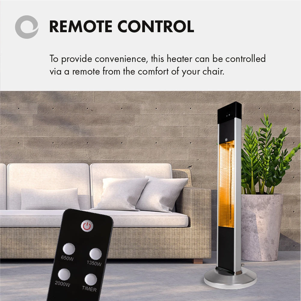 Devola Master 2kW Freestanding Patio Heater With Remote Control -DVXSPH20FSB 7 Devola Master 2kW Freestanding Patio Heater With Remote Control -DVXSPH20FSB - Image 7