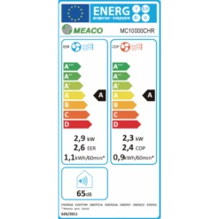 MeacoCool MC Series 10000 BTU Portable Air Conditioner With Cooling & Heating - White - MC10000CH - Return Unit -Ventilation Equipment Store 6 252Ff 252Fc 252Fd 252F6fcd077f6f6a544dd51043c79db9d2df8044abe7 MC10000CHR label for web 700x700 97f33091 8584 4053 b832 a881ec8f1036