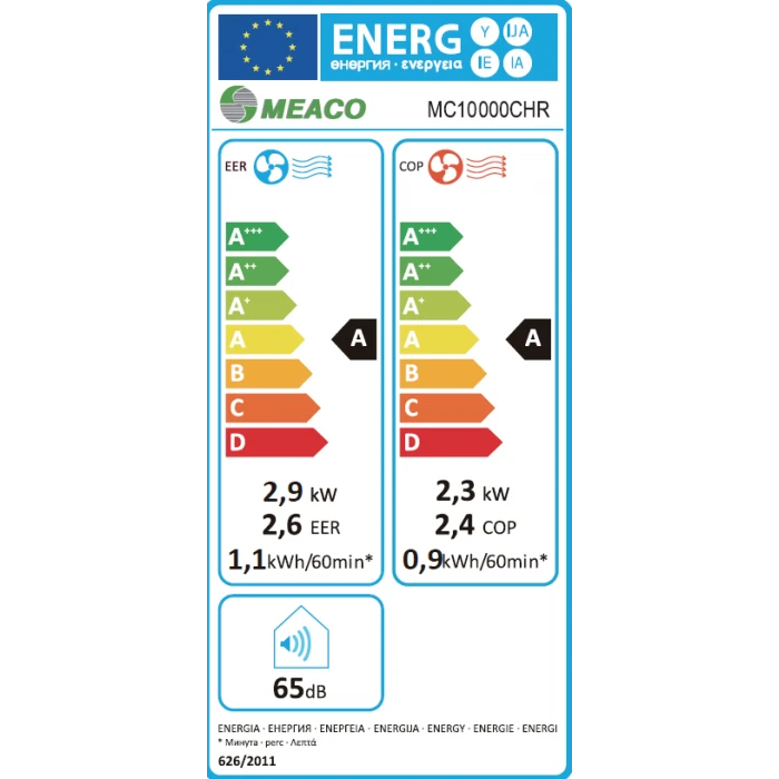 MeacoCool MC Series 10000 BTU Portable Air Conditioner With Cooling & Heating - White - MC10000CH - Return Unit - Image 5