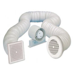 Manrose SF100S Standard In-Line Shower Fan Kit 100mm White- PEF4311
