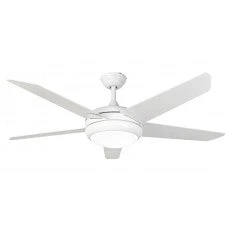Fantasia Elite Viper Plus 54inch. Ceiling Fan With Gloss White Blade & LED Light - White - 116066