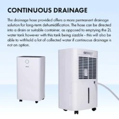 Devola 12L Compressor Dehumidifier, With Dust-Proof Filter - DV12L - Return Unit -Ventilation Equipment Store 8 252F7 252F9 252F3 252F8793f35d431d58a42fa3583c7c8afc4f046a90cc CONTINUOUS DRAINAGE 13e030ec 1e91 46f3 b880 4144d7b88df9