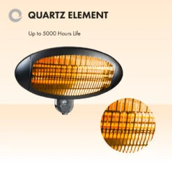 Devola Core 2kW Wall Mounted Patio Heater IP34 Black - DVRPH20WMB -Ventilation Equipment Store 9 252F2 252F7 252F8 252F927839e33e8e61ed1373efc0e81b53011ad4df1b 04 Quartz Element