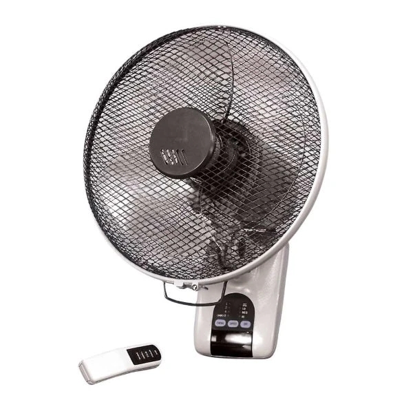 Vent Axia 35W 3 Speed 12-inch Wall Fan With Remote - Silver - 427583 1 Vent Axia 35W 3 Speed 12-inch Wall Fan With Remote - Silver - 427583