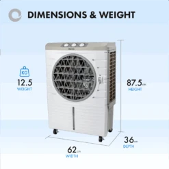 Devola 48L Evaporative Swamp Air Cooler 60 Meters Squared White/Grey - DVCL48P -Ventilation Equipment Store 9 252Ff 252F0 252F7 252F9f07075b4204f0d06a7dc2cdfc3f327191732570 03 Dimensions Weight 768024bf bfc2 4bb6 a7ad dccb2209d5f4
