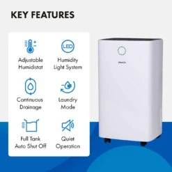 Devola 12L Compressor Dehumidifier, With Dust-Proof Filter - DV12L - Return Unit -Ventilation Equipment Store 9 252Ff 252Fd 252F3 252F9fd31d9b40a8340ee2b058e1c6fa5ce349f35f5a KEY FEATURES 89668f0a 47eb 4301 bd4f bc7fc2c36cce