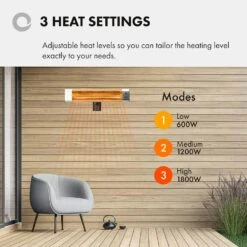 Devola Platinum 1.8kW Wall Mounted Patio Heater With Remote Control - DVPH18PWMSL -Ventilation Equipment Store a 252F2 252F6 252F0 252Fa2604dbce504a9c033b8a458b060530cde4b3f35 DVPH18PWMSL 4 fb5a0d72 c8be 405e bd76 d0c13caf8531