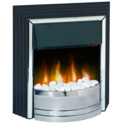 Dimplex Zamora Freestanding Fire (Black And Chrome Effect Finish ) - ZAM20