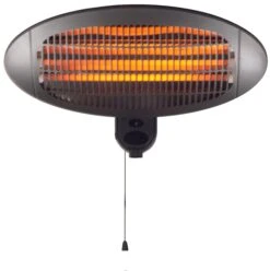 Devola Core 2kW Wall Mounted Patio Heater IP34 Black - DVRPH20WMB