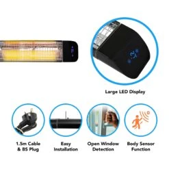 Devola 1.2kW Wi-Fi Patio Radiant Heater - DVPH1200B - Return Unit -Ventilation Equipment Store a 252Ff 252Fd 252F6 252Fafd6d67f248756952a46d54a72822ecce36eea2e Image 5 b V2 a15fcbdd 3476 4385 9ed0 32bc5885dbc3