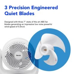 Devola Low Noise 20W 9 Speed 9-inch DC Desk Fan - White - DVF7DCFAN 11 Devola Low Noise 20W 9 Speed 9-inch DC Desk Fan - White - DVF7DCFAN -Ventilation Equipment Store b 252F8 252Ff 252F8 252Fb8f800a21534b65efa945ebea3a4f396aa698d3d Image 3 3 99df5b77 825f 4c67 bf49 3a5e05cc2ae2