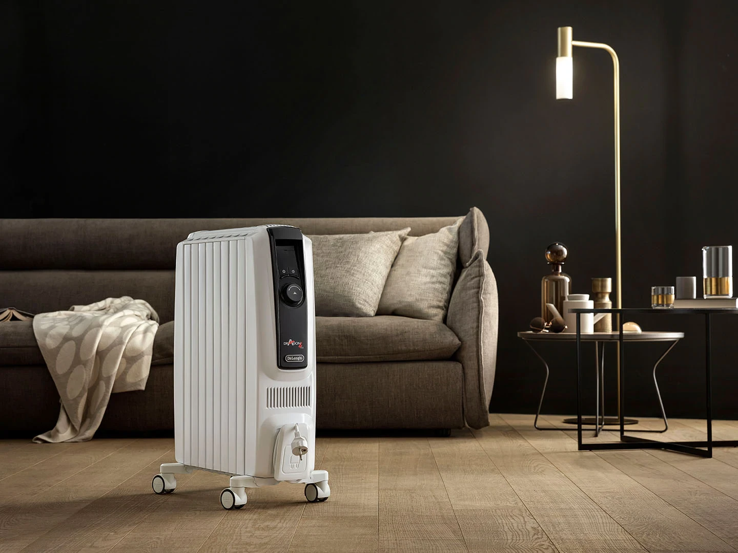 Delonghi Dragon 2.5kW Oil Filled Radiator White - TRDX41025E 2 Delonghi Dragon 2.5kW Oil Filled Radiator White - TRDX41025E - Image 2