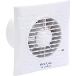 Vent-Axia Silhouette 100B 4"/100mm Axial Bathroom, Kitchen And Toilet Fan - 454055
