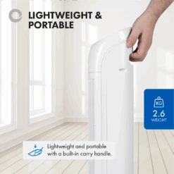 Devola 45W 3 Speed 33-inch Tower Fan With Remote - White - DV33TFWH -Ventilation Equipment Store c 252F1 252F2 252Fe 252Fc12e420de7100b5d47e1024dc014bb3b9baa33f1 06 Lightweight Portable f22b4813 dc76 4cce 85ae 4caa5ccb906e