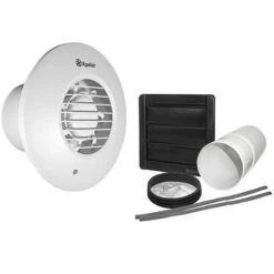 Xpelair DX100PR Pullcord Round Extractor Fan With Wall Kit - 93007AW - Return Unit