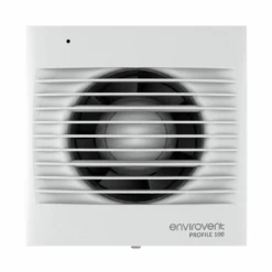 Envirovent Profile 100mm 4" Axial Extractor Fan For Kitchen & Bathroom With PIR Sensor - PRO100PIR