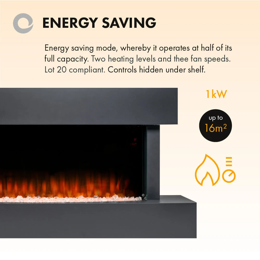 Devola Ewell 2kW Electric Fireplace Suite – DVWF203G 8 Devola Ewell 2kW Electric Fireplace Suite – DVWF203G - Image 8