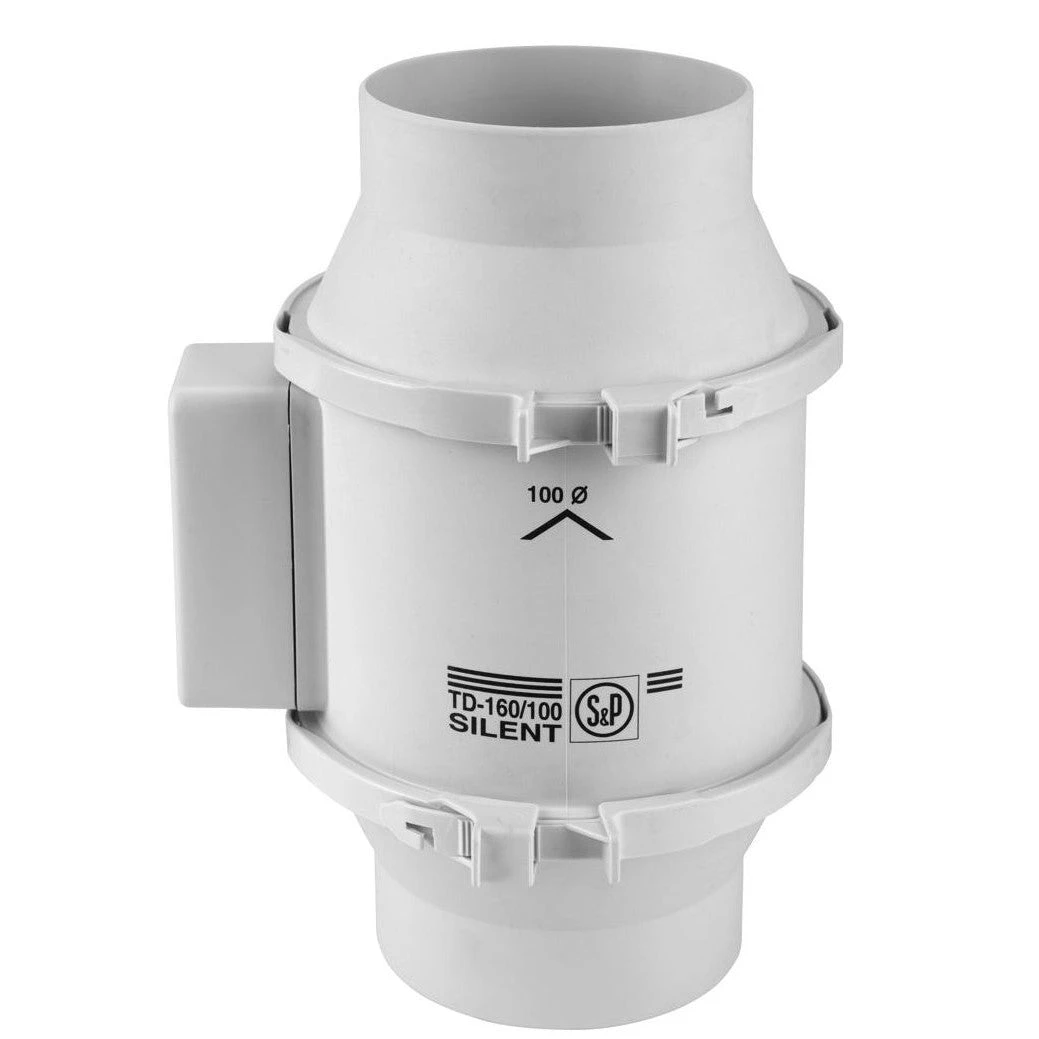 Envirovent Silent MV160 100mm 4" In-Duct Extractor Fan With Timer - SILMV160/100T 2 Envirovent Silent MV160 100mm 4" In-Duct Extractor Fan With Timer - SILMV160/100T - Image 2